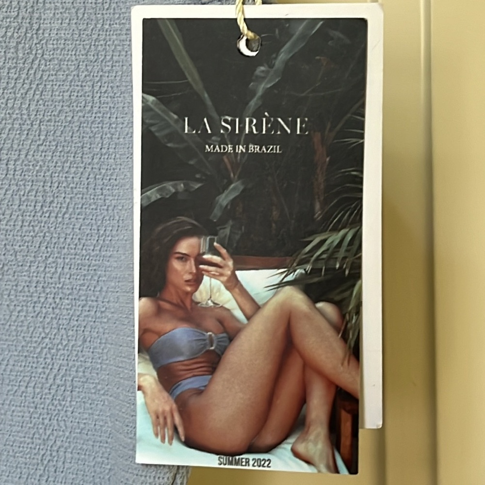 La Sirene Swimsuit Size S NWT Baby Blue - Picture 3 of 14